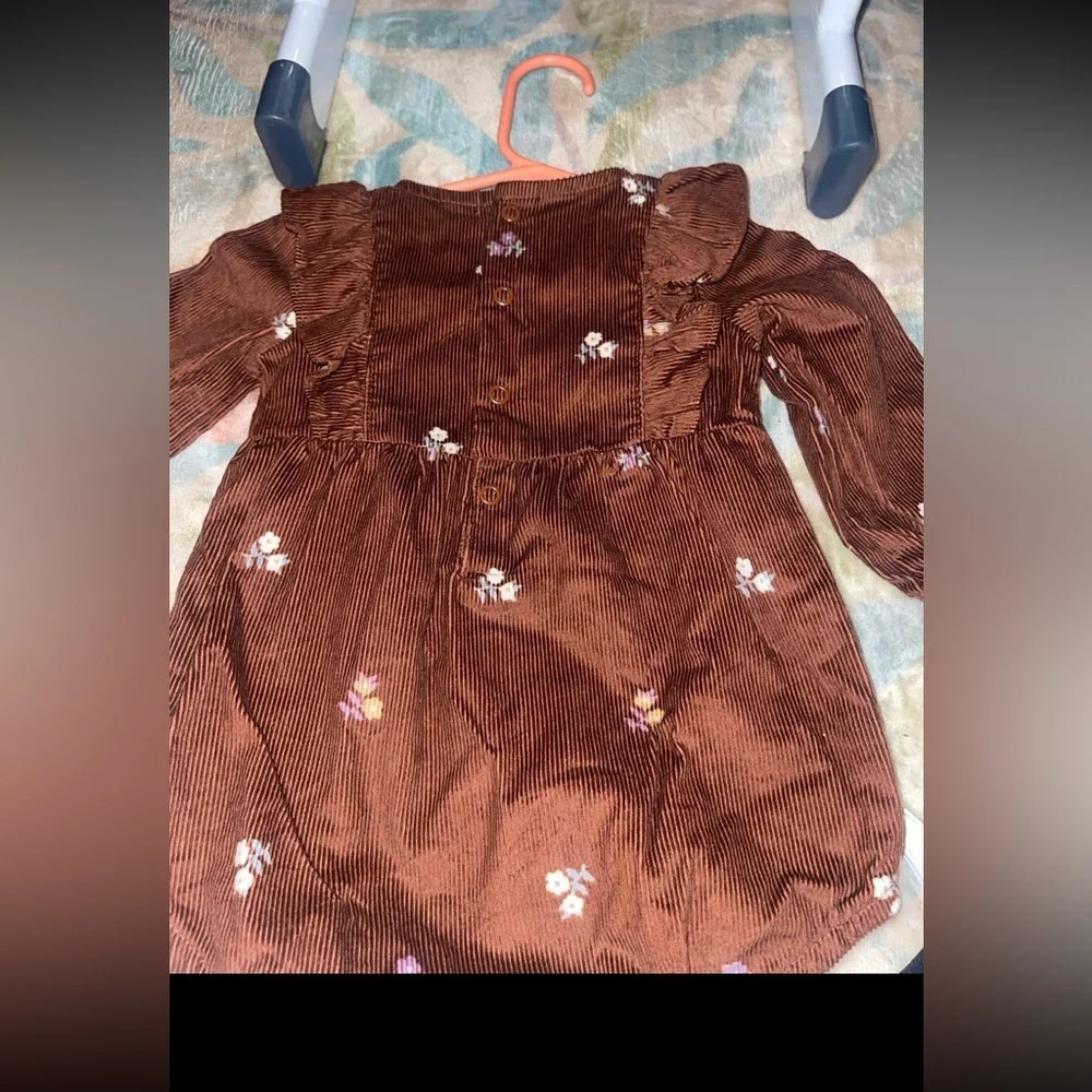 Carter's 3-Piece Corduroy Bubble Romper Set - Baby Girl